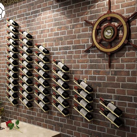 wall mount metal wine rack from joann fabrics|metal wine bottle rack.